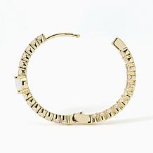 Radiance by Absolute™ Inside-Outside CZ Hoop Earrings