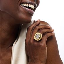 Radiance by Absolute™ Marysol Patton Chunky Cushion-Cut Segmented Ring