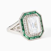Radiance by Absolute™ Marysol Patton Emerald-cut Emerald-color Ring