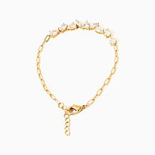 Radiance by Absolute™ Mixed Cut Paperclip Chain Bracelet