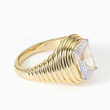 Radiance by Absolute™ North-South Radiant-Cut CZ Statement Ring