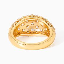 Radiance by Absolute Pave Dome Ring, Sterling Silver
