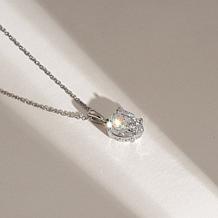 Radiance by Absolute™ Pear Cut Solitaire Pendant Drop Necklace
