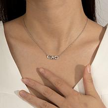 Radiance by Absolute™ Platinum-Plated Bow Drop Necklace