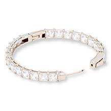 Radiance by Absolute™ Princess Cut 1-1/2" Inside-Outside Hoop Earrings