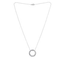 Radiance by Absolute™ Round and Baguette Circle Pendant