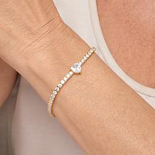 Radiance by Absolute™ Simulated Diamond Center Solitaire Line Bracelet