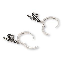 Radiance by Absolute™ Simulated Diamond Initial Huggie Hoop Earrings