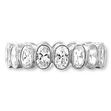 Radiance by Absolute™ Simulated Diamond Oval Cut Eternity Ring