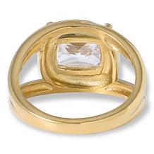 Radiance by Absolute™ Stainless Steel Cushion CZ Ring