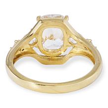 Radiance by Absolute™ Stainless Steel CZ Cocktail Ring