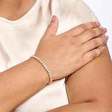 Radiance by Absolute™ Stainless Steel Round Stone Magnetic Bracelet