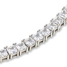 Radiance by Absolute™ Sterling Silver Princess Cut Tennis Necklace