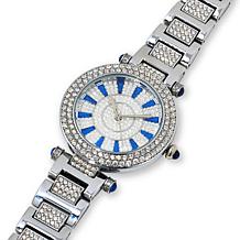 Radiance by Absolute™ Women's Simulated Gemstone Pavé Bracelet Watch