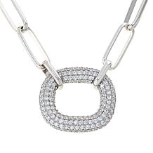 Radiance by Absolute™ x Katharine McPhee Bold Oval Pavé Drop Necklace