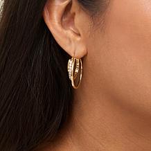 Radiance by Absolute™ x Katharine McPhee Triple-Tiered Hoop Earrings