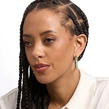 Radiance by Absolute™ x Marysol Patton Green Pear Hoop Earrings - 1.5"