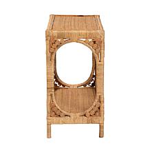 Ramona Bohemian Rattan Console Table 39.3" W x 15.8" D x 30" H
