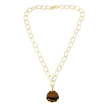 Rarities 24" Gemstone Gold-Plated Link Necklace