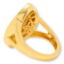 Rarities Blue Topaz and Zircon Marquise Enamel-Detail  Ring