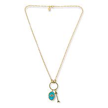 Rarities Gold-Plated Multigemstone Evil Eye 28" Chain Necklace