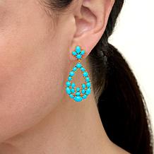 Rarities Gold-Plated Sleeping Beauty Turquoise Drop Earrings