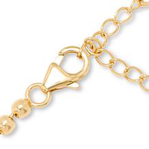 Rarities Gold-Plated White Zircon and Sapphire Charm Necklace