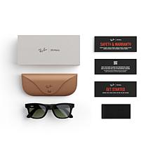 Ray-Ban Meta Wayfarer Glasses - Shiny Black Frames w/Green Lenses