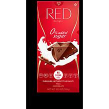 RED Chocolate 12ct 3.5oz Dark & Milk Chocolate Bars with Stocking 