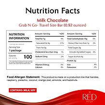 RED Chocolate 24 ct Sampler Bars w/ Tote Bag