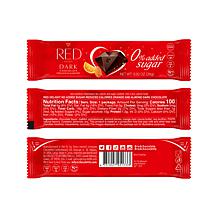 RED Chocolate 24ct Dark & Orange Almond Chocolate Bars with Plush Bear