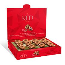 RED Chocolate 4-pack Flavor Variety Diamond Truffles AS