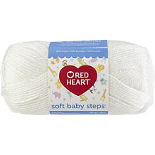 Red Heart Soft Baby Steps  Yarn 12-pack - White
