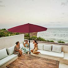 Reflection 9' OneClick Gen2 Red Patio Market Umbrella