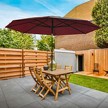 Reflection 9' OneClick Gen2 Red Patio Market Umbrella