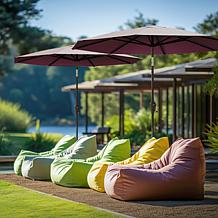 Reflection 9' OneClick Gen2 Red Patio Market Umbrella