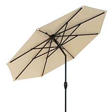 Reflection 9' OneClick Gen2 Tan Patio Market Umbrella