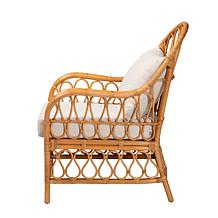 Reina Natural Rattan Arm Chair 30.3"W x 31.1"D x 37.4"H