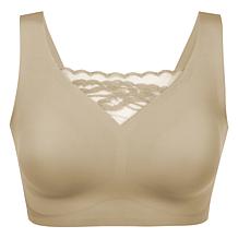 Rhonda Shear 2-pack Body Bra with Lace Inset