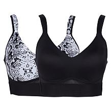 Rhonda Shear 2-pack Molded Cup Bra with Mesh Back Detail