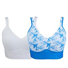 Rhonda Shear 2-pack Molded Cup Bra with Mesh Back Detail