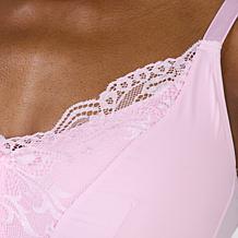 Rhonda Shear 2-pack Molded Cup Lace Bra with Invisible Edge