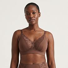 Rhonda Shear 2-pack Molded Cup Lace Bra with Invisible Edge