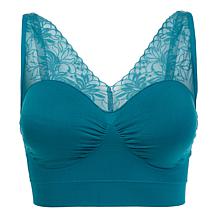 Rhonda Shear 2-pack Seamless "Ahh" Bra with Mesh Lace Detail