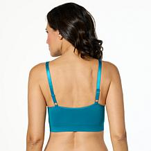 Rhonda Shear 2-pack Seamless "Ahh" Bra with Mesh Lace Detail