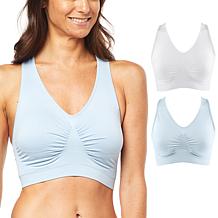 Rhonda Shear 2-pack Seamless Racerback Ahh Bra
