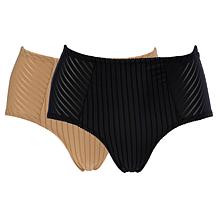 Rhonda Shear 2-pack Striped Pin-Up Panty