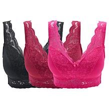 Rhonda Shear 2-pack Molded Cup Bra with Cross Back Mesh Detail | HSN