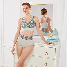 Rhonda Shear 3-pack Mesh Front Leisure Bra