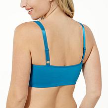 Rhonda Shear Brushed Leisure Molded Cup Bra with Mesh Detail